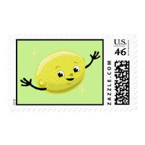 Retro Lemon Guy Postage postage