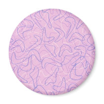 Retro Lilac Boomerang magnets