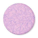 Retro Lilac Boomerang magnets