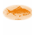 Retro Lines Gold Fish t-shirts