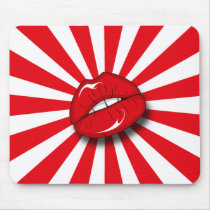 RETRO LIPS mousepads by dgpaulart RETRO LIPS mousepads