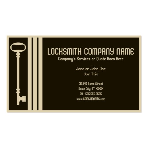 retro locksmith business cards (back side)