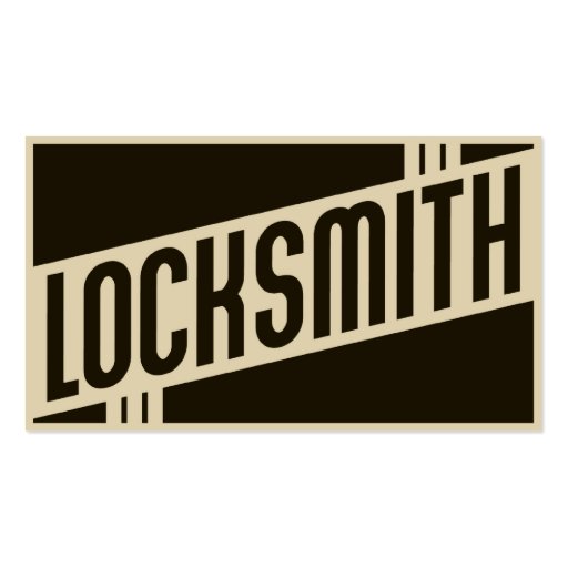 retro locksmith business cards (front side)