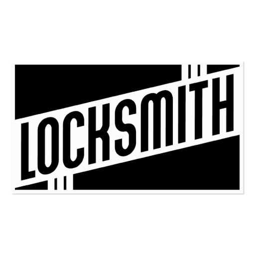 retro locksmith business cards (front side)