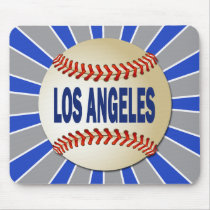 RETRO LOS ANGELES BASEBALL MOUSEPADS