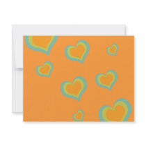 Retro Love Hearts for Valentines Day invitations by EllesBaby Retro Love Hearts for Valentines Day invitations