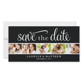 RETRO LOVE | SAVE THE DATE ANNOUNCEMENT CUSTOMIZED PHOTO CARD