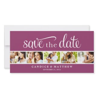 RETRO LOVE | SAVE THE DATE ANNOUNCEMENT photocard