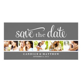 RETRO LOVE | SAVE THE DATE ANNOUNCEMENT PERSONALIZED PHOTO CARD