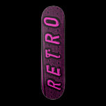 Retro - Magenta and Black skateboards