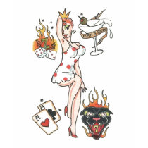 Retro 'Man's Ruin' Tattoo Tee t-shirts