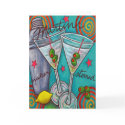 Retro Martini Greeting/Note Card card