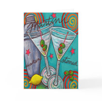 Retro Martini Greeting/Note Card