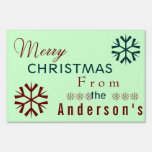 Retro Merry Christmas Lawn Sign