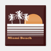 Retro Miami Beach Magnet