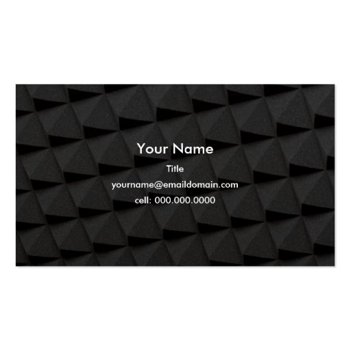 retro microphone business card template (back side)