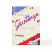 Retro Military Thanksgiving Card card