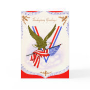Retro Military Thanksgiving Card card