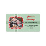 Retro Mint Address Label labels