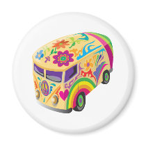Retro Minvan magnets