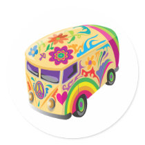 Retro Minvan stickers by SweetRascal Retro Minvan stickers