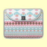 Retro Mod Abstract Floral macbook sleeves
