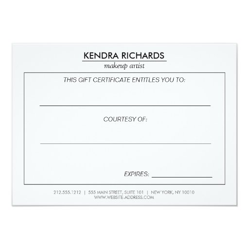 Retro Mod Black and White Pattern Gift Certificate Invites