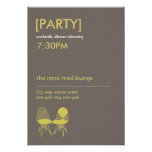 Retro Mod Chair Pair Eames Wedding Reception Announcement