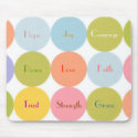 Retro Mod Dots MOUSE PAD mousepads by LillyChic Retro Mod Dots MOUSE PAD mousepads