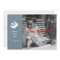 Retro Mod Holiday Dove invitations