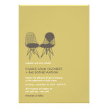 Retro Mod Perfect Chair Pair Eames Wedding Invite