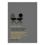 Retro Mod Perfect Chair Pair Eames Wedding Invite