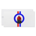 Retro Mod Rider New Personalized Photo Card