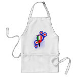 Retro Mod Target Art with Italain Scooter Aprons