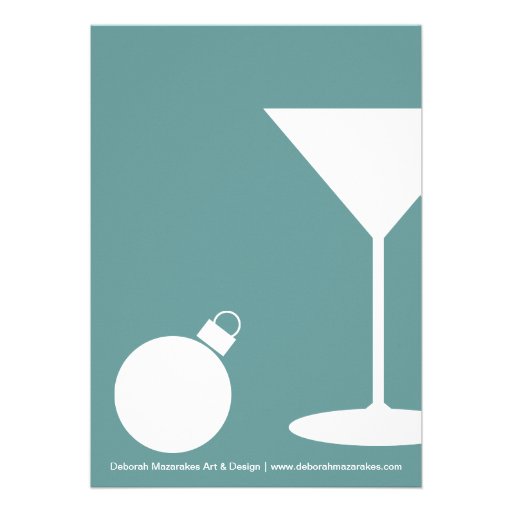 Retro Modern Christmas Party Invitation