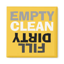 Retro Modern Clean/Dirty Dishwasher Magnet