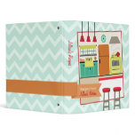 Retro Modern Colorful Kitchen Recipe Binder