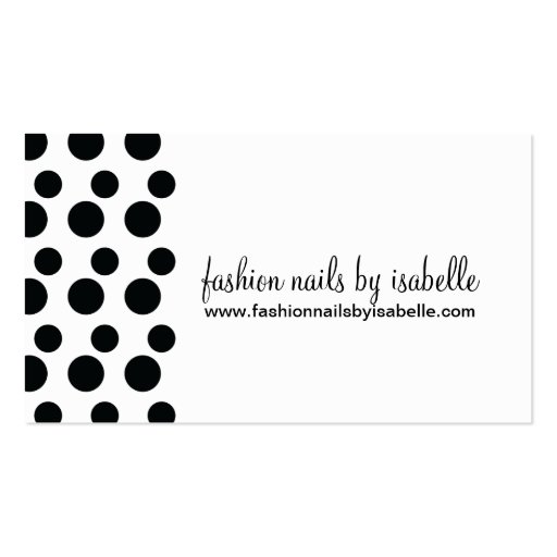 Retro Modern Dots (Black & White) Business Cards