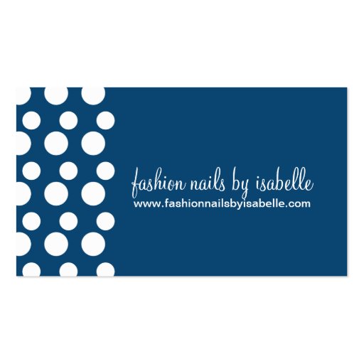 Retro Modern Dots (White & Blue) Business Cards