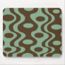 Retro Modern mousepad - Green and Brown