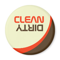 Retro Modern Orbit Clean/Dirty Dishwasher Magnet