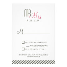 Retro Modern RSVP Announcements