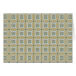Retro modern square tile pattern card