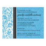 Retro Modern Thistle-Bridal Shower Invitation Post Cards