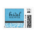 Retro Modern Thistle-Bridal Shower Small Postage postage