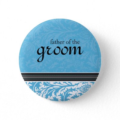 Retro Modern Thistle-Father of the Groom Button