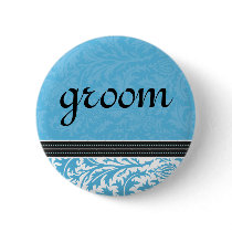 Retro Modern Thistle-Groom Button