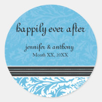 Retro Modern Thistle-Happily Ever After Sticker stickers