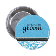 Retro Modern Thistle-Mother of the Groom Button