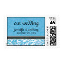 Retro Modern Thistle-Our Wedding-Custom Postage postage